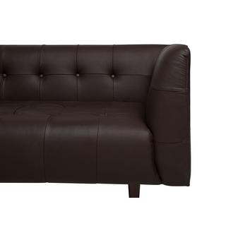 Beliani 3 Sitzer Sofa aus Spaltleder Retro BYSKE  