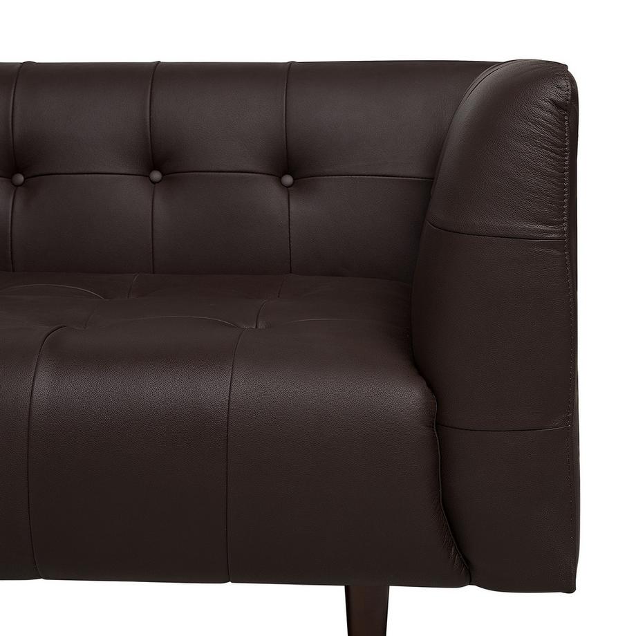 Beliani 3 Sitzer Sofa aus Spaltleder  BYSKE  