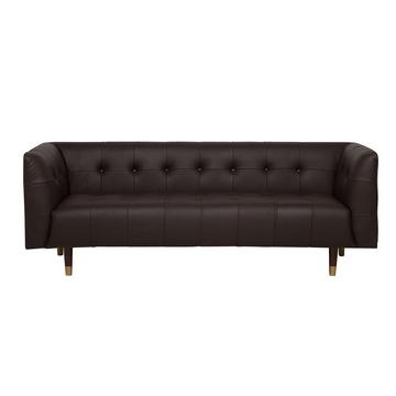 3 Sitzer Sofa aus Spaltleder Retro BYSKE