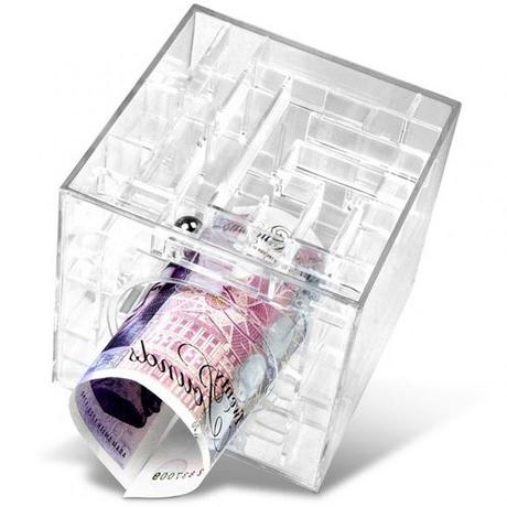 Geschenkidee  Labyrinth Spardose 