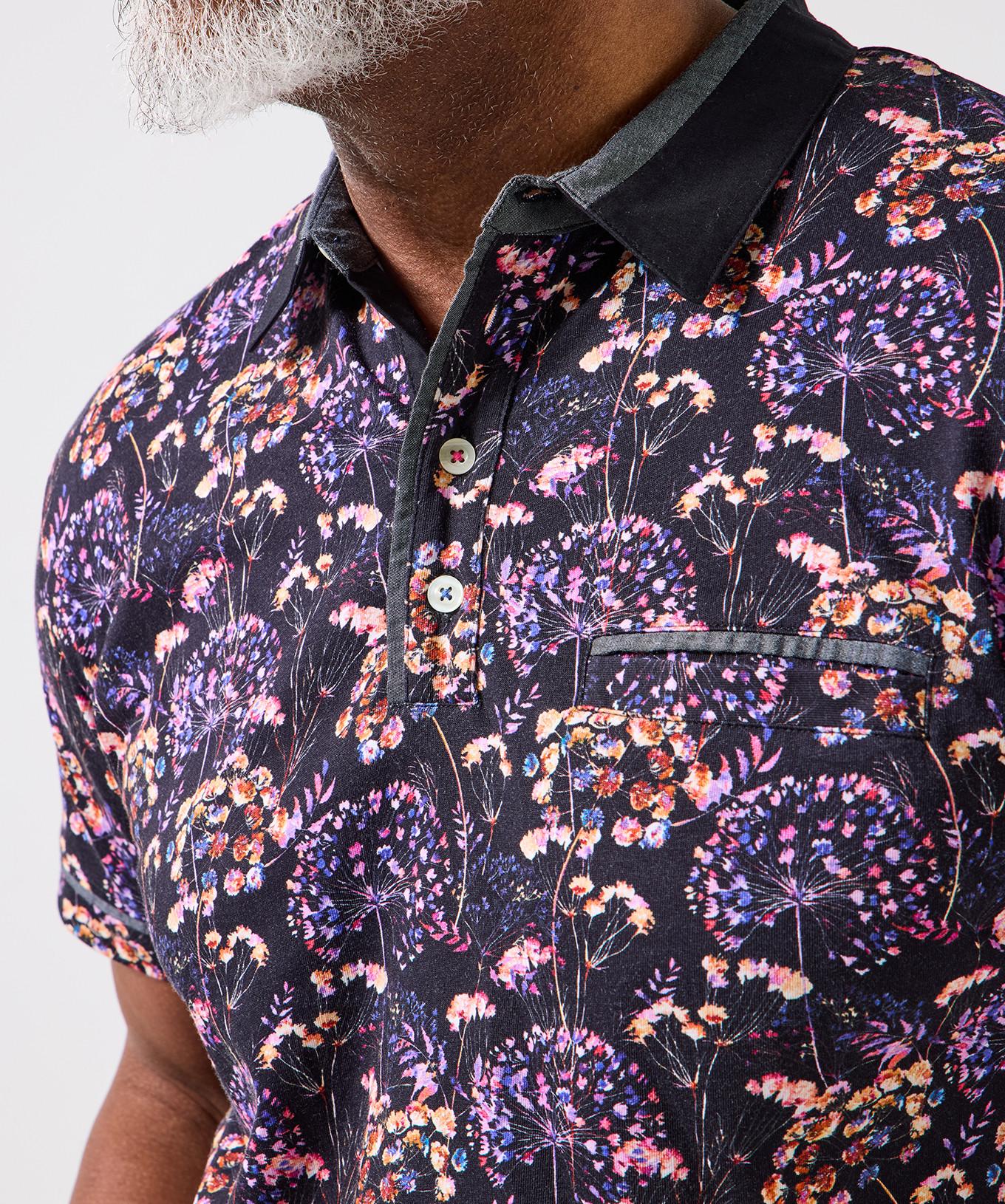 Joe Browns Legeres Kurzarm Polohemd mit Blumenmuster  