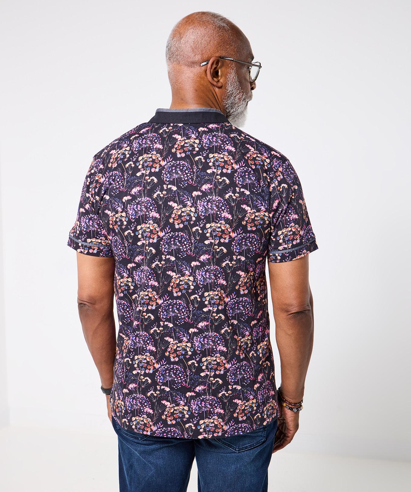 Joe Browns Legeres Kurzarm Polohemd mit Blumenmuster  