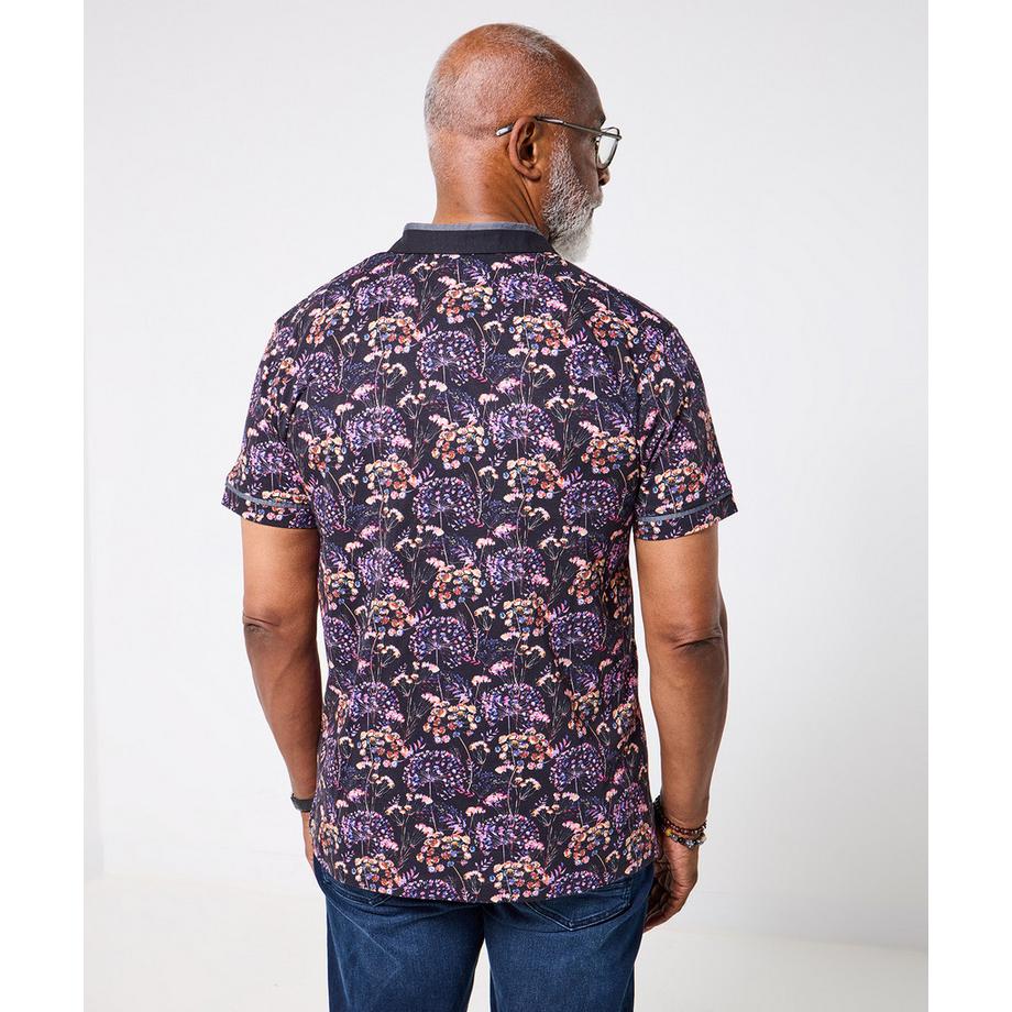 Joe Browns Legeres Kurzarm Polohemd mit Blumenmuster  
