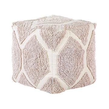 Pouf aus Baumwolle Boho ROJHAN