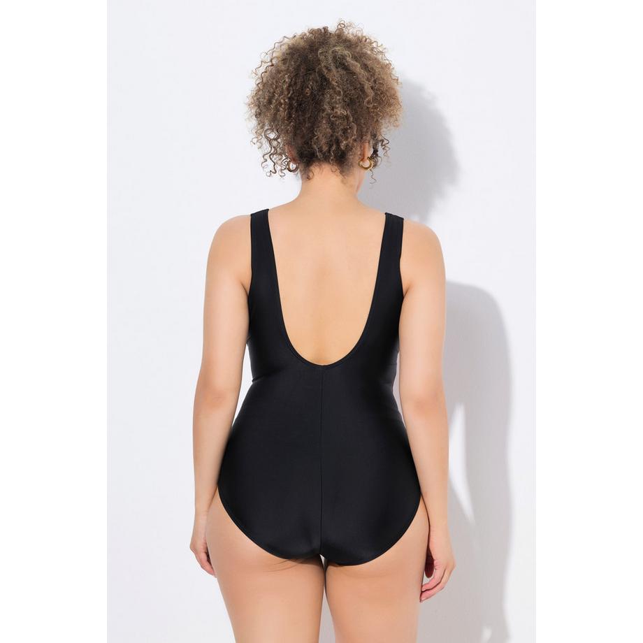 Ulla Popken Badeanzug Farbverlauf Softcups drapiert  