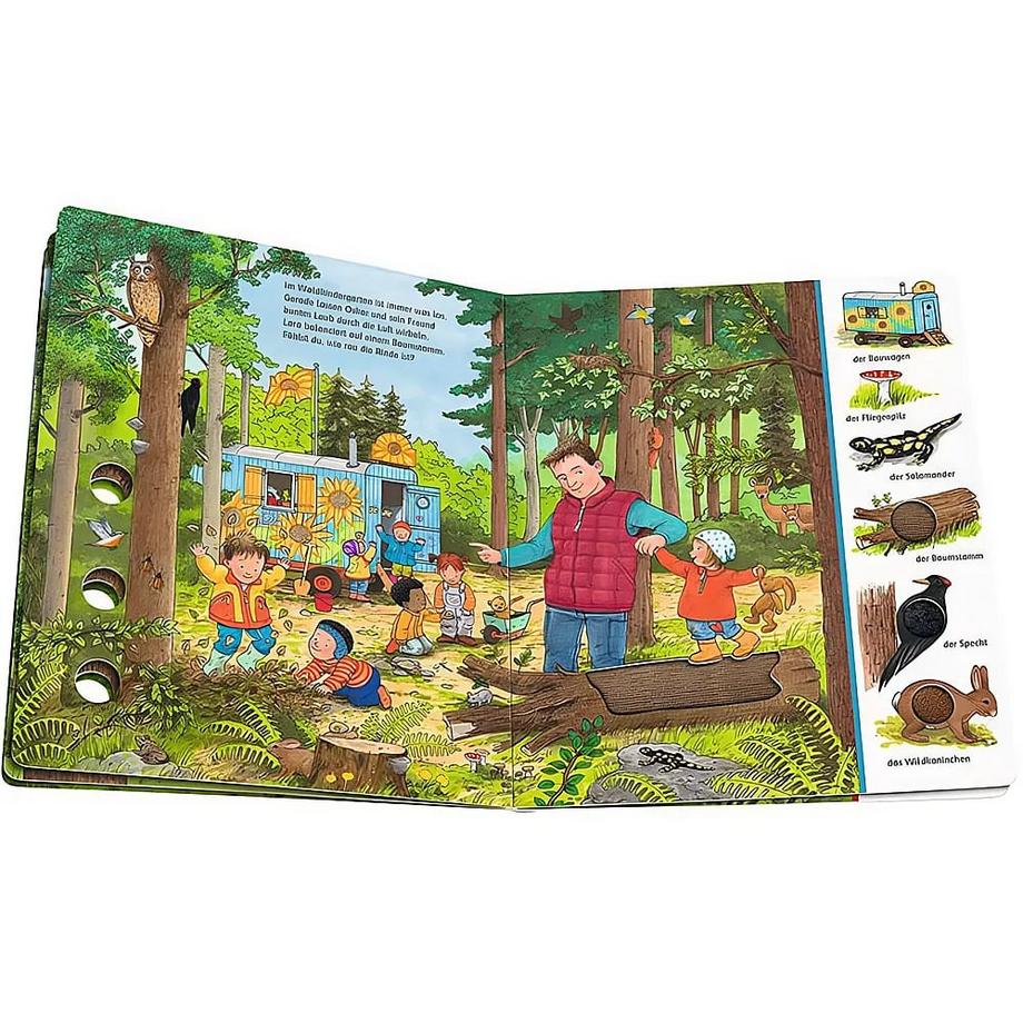 Sachen suchen, Sachen fühlen: Im Wald Nahrgang, Frauke; Wandrey, Guido (Illustrationen) Gebundene Ausgabe 