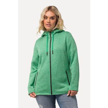 Veste en maille polaire, capuche, poches zippées