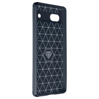 Avizar  Coque Google Pixel 6a Effet Carbone Bleu 