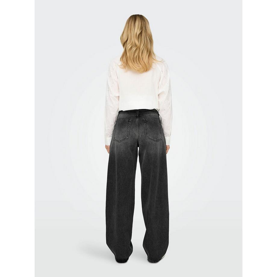 ONLY Weite Jeans mit Kordelzug  