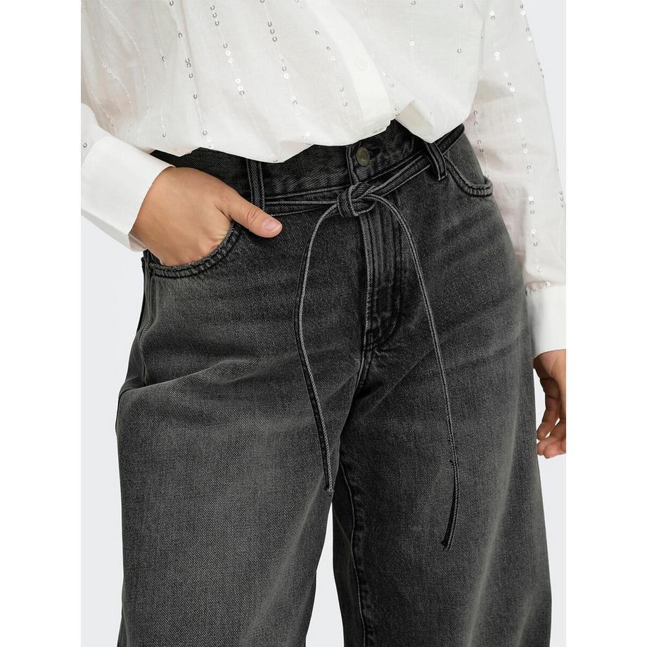 ONLY Weite Jeans mit Kordelzug  