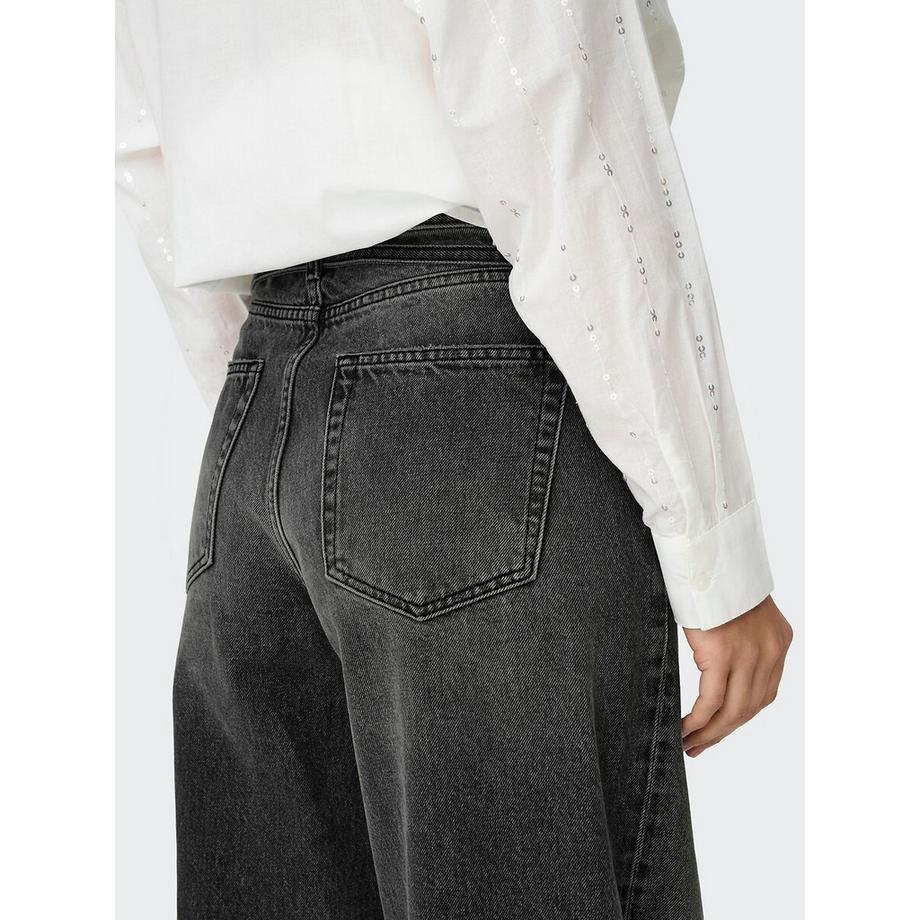 ONLY Weite Jeans mit Kordelzug  