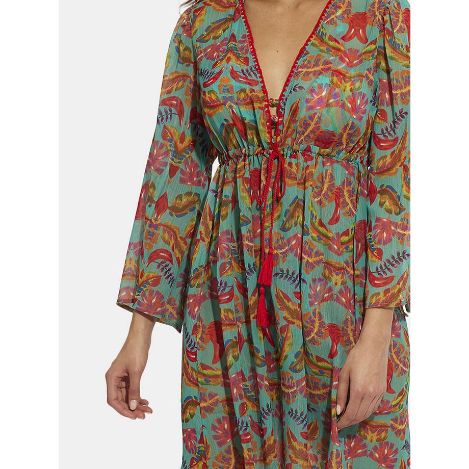 Selmark Strandtunika mit langen Ärmeln Polinesia  