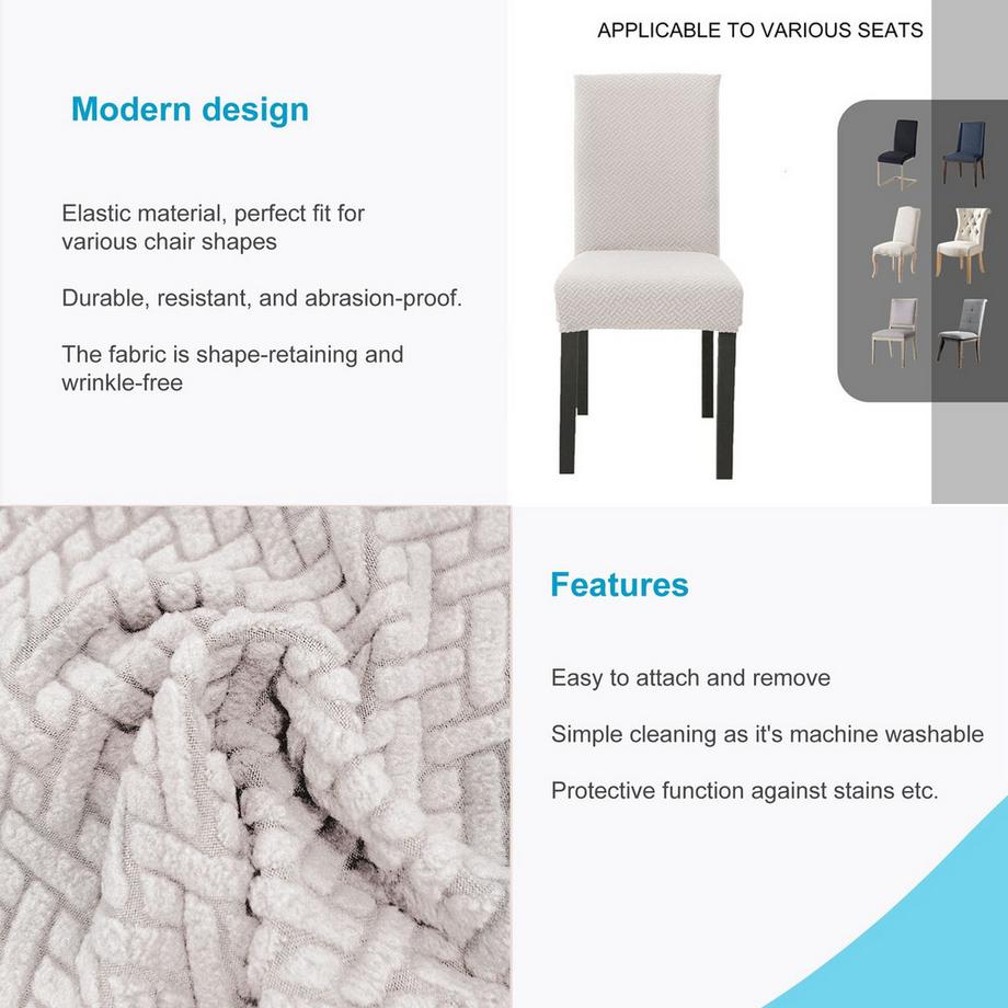 Intirilife  1x Elastischer Stuhlhusse Stuhlüberzug 