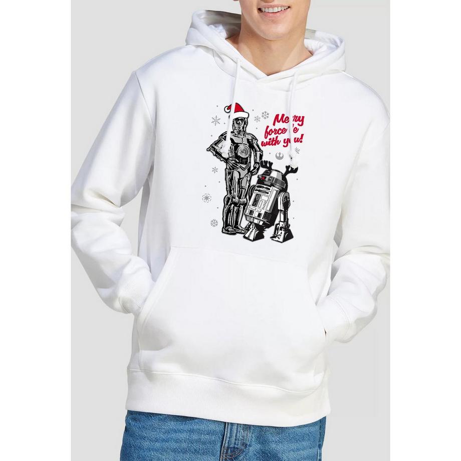 STAR WARS Merry Christmas Droids Sweat à Capuche  