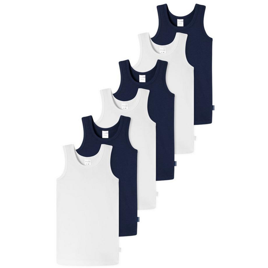 6er Pack Kids Boys 95/5 Organic Cotton - Unterhemd