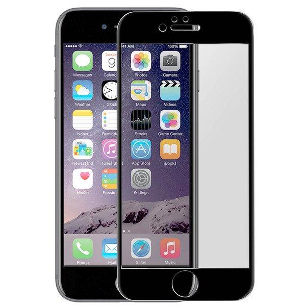 Avizar  Panzerglas Folie iPhone 6/6S Schwarz 