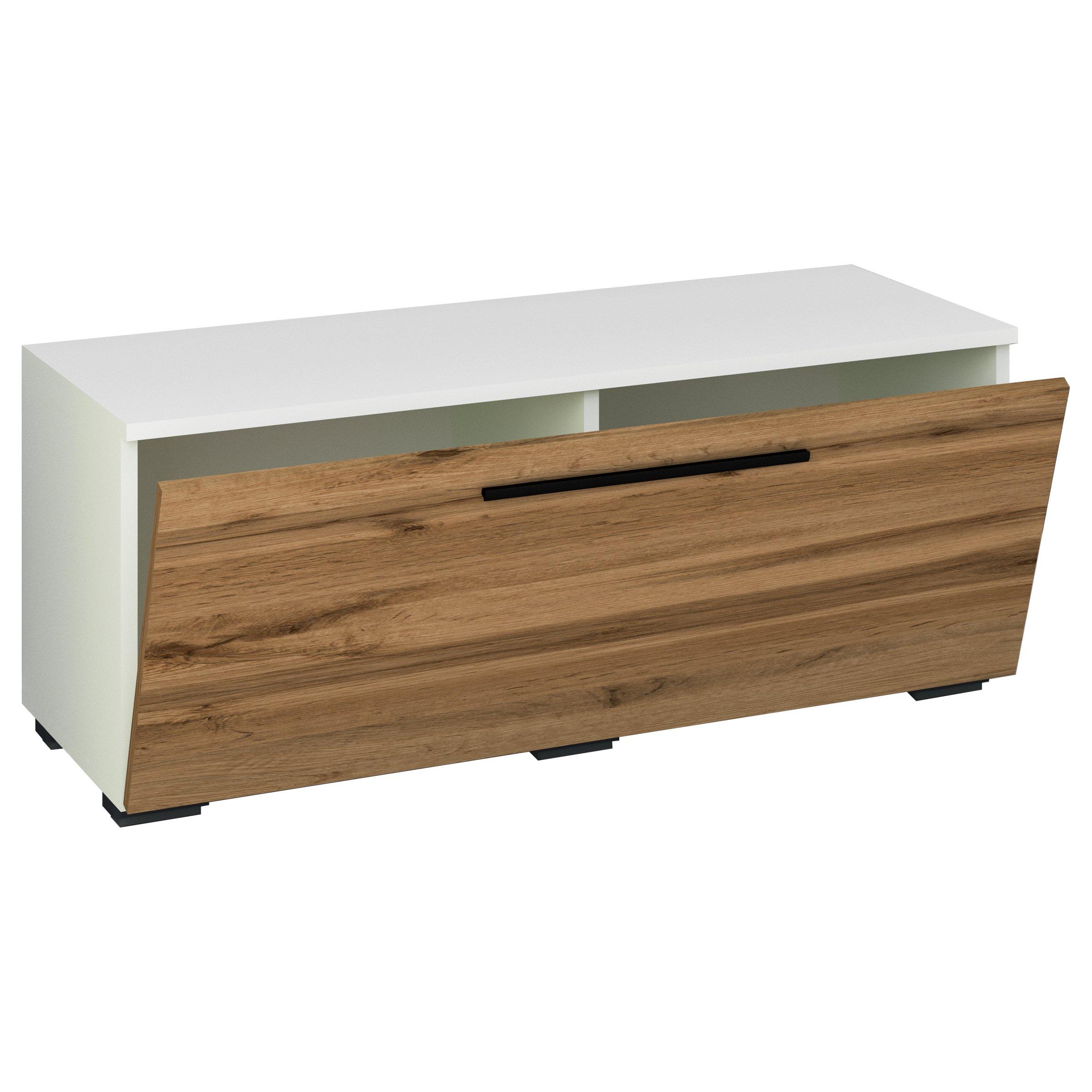 VCM TV Möbel | Lowboard | Fernsehschrank mit breiter Klapptür | Maße H. 39 x B. 95 x T. 40 cm | Fernseh Möbel – Arila S  