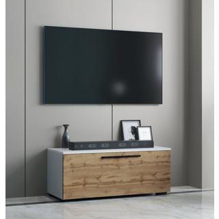 VCM TV Möbel | Lowboard | Fernsehschrank mit breiter Klapptür | Maße H. 39 x B. 95 x T. 40 cm | Fernseh Möbel – Arila S  