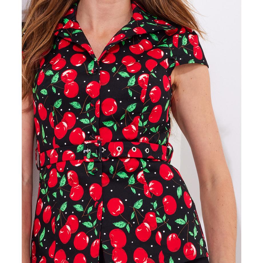 Joe Browns Chemisier Rétro Cerises avec Ceinture  