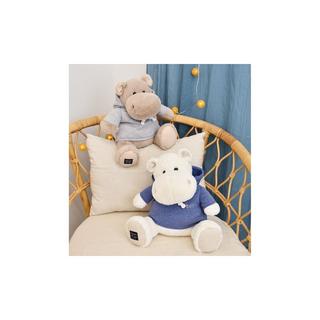 DouDou et compagnie  Hippo mit Sweatshirt Beige (45cm) 