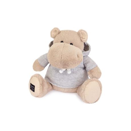 DouDou et compagnie  Hippo mit Sweatshirt Beige (45cm) 