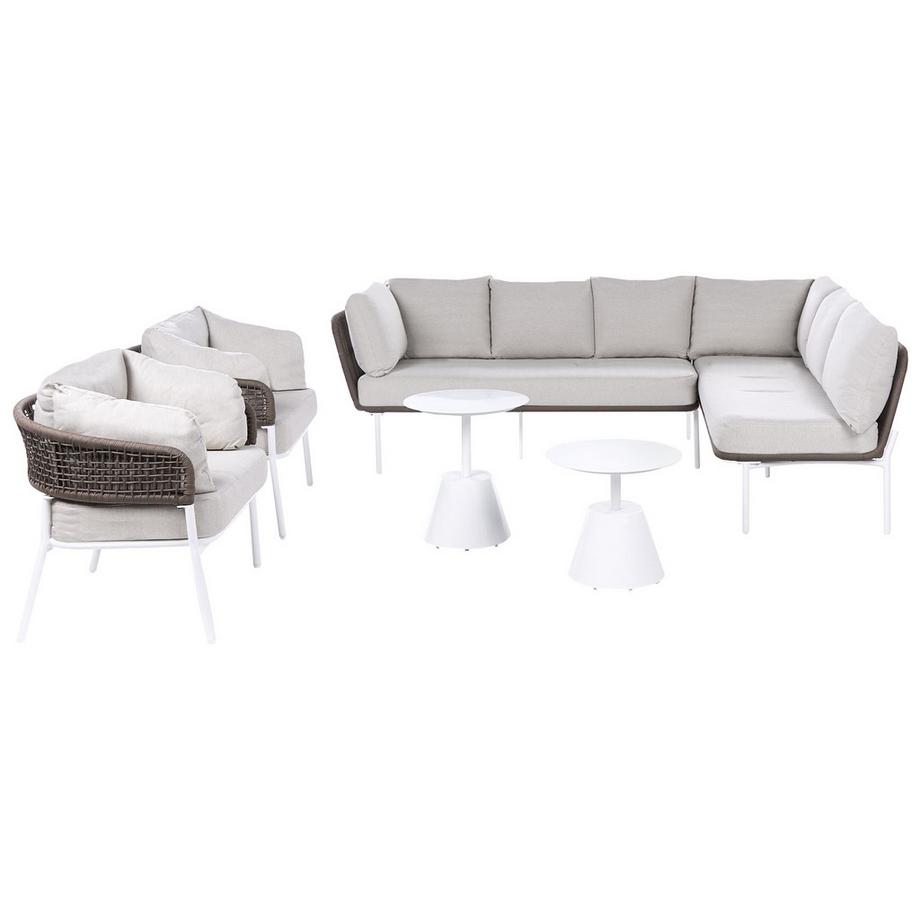 Set lounge pour jardin en Aluminium Moderne ROBELLA