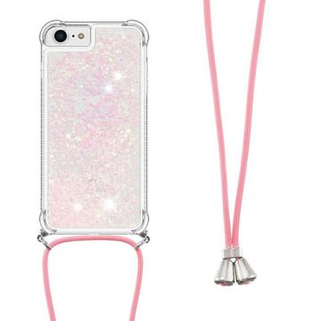 iPhone SE / 8 / 7 - Coque Paillettes Avec Bandoulière