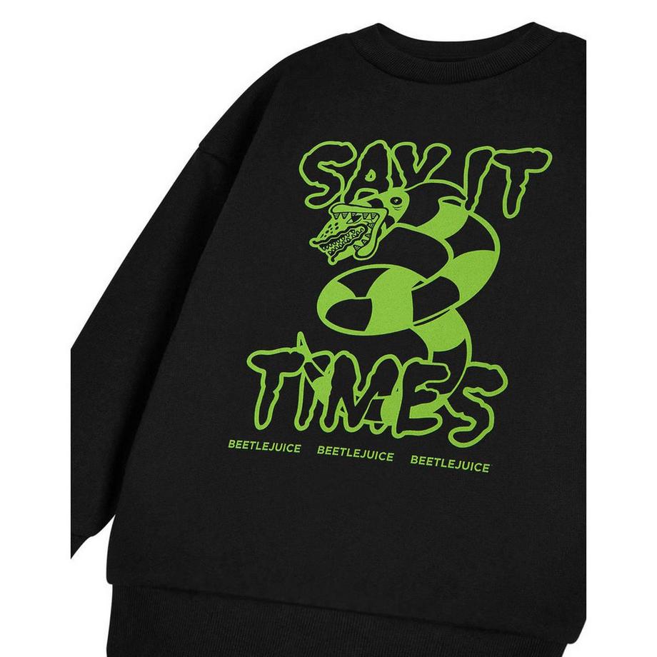 Beetlejuice  Say It Three Times Sweatshirt 