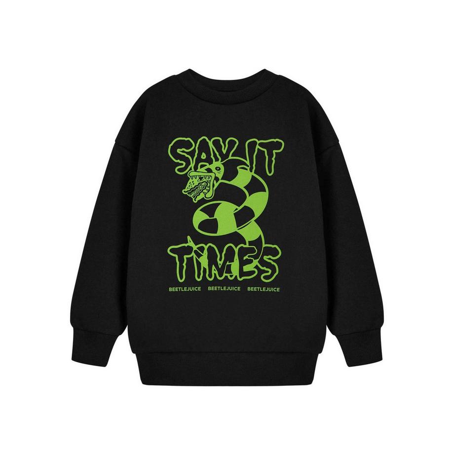 Beetlejuice  Say It Three Times Sweatshirt 