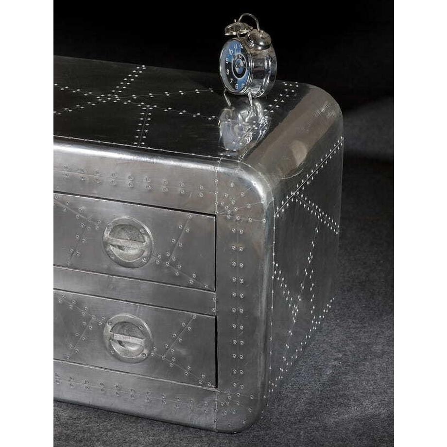 mutoni TV-Lowboard Aero argent 140  