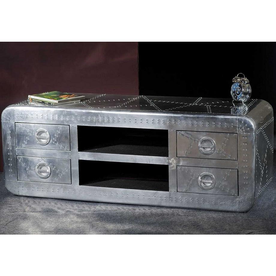 mutoni TV-Lowboard Aero argent 140  