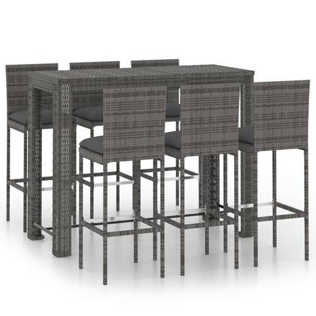 VidaXL Bar-set poly-rattan  