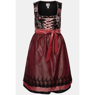 Ulla Popken  Costume traditionnel tyrolien sans manches à encolure carrée, motif jacquard 