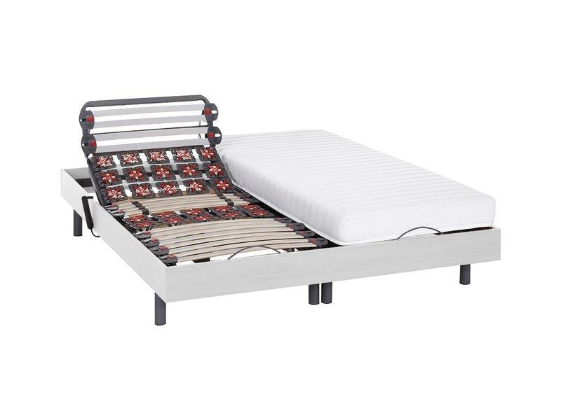 DREAMEA Lit électrique relaxation lattes plots matelas latex PANDORA II de DREAMEA moteurs OKIN  