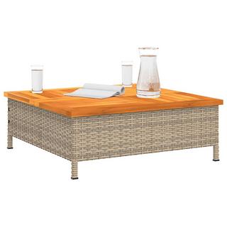 VidaXL Table de jardin rotin synthétique  