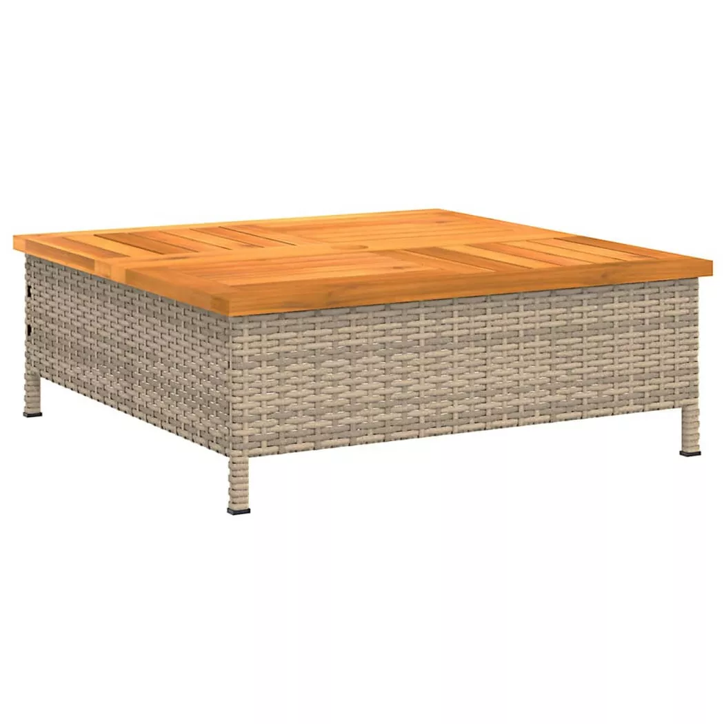 VidaXL - Table de jardin rotin synthétique, One Size, Beige