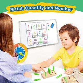 Activity-board  Spielzeug Holzspielzeug Motorikspielzeug Mathe Spielzeug Anzahl Steckspiel 