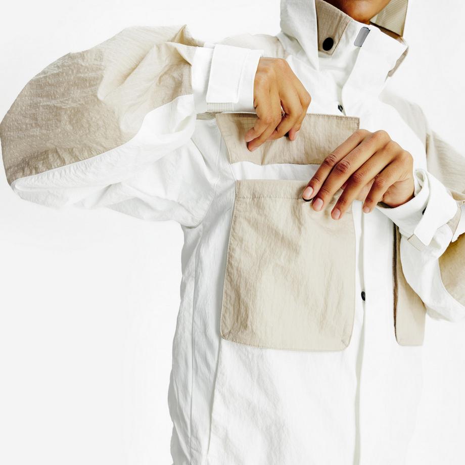 DECATHLON Cropped Polyamid Jacke  