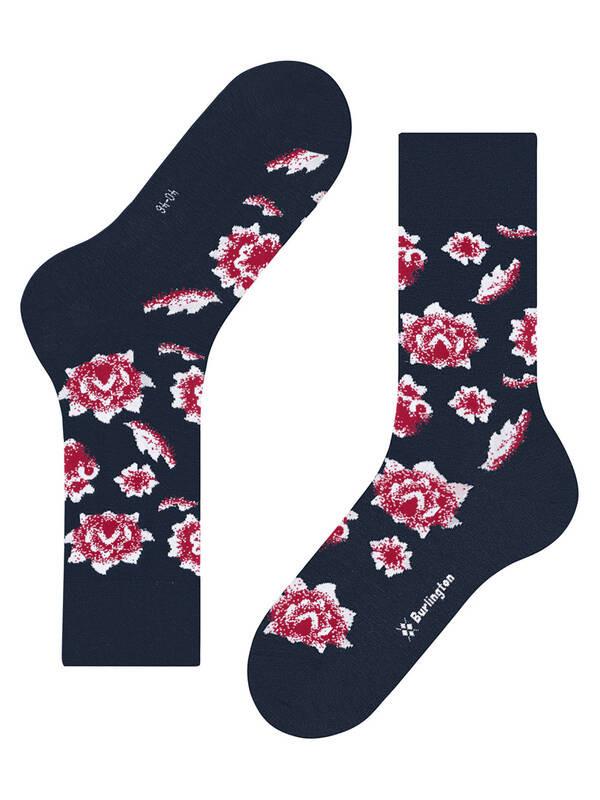 Burlington  Socken Denim Flower 