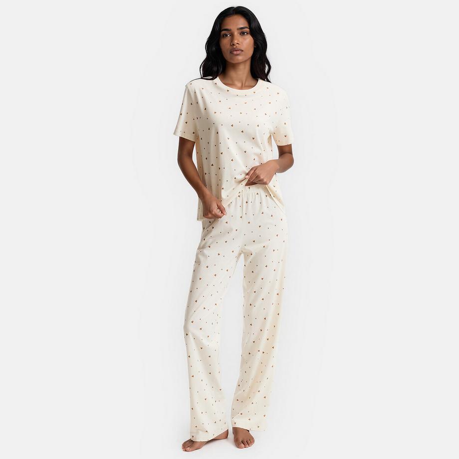 Pyjama imprimé coeurs
