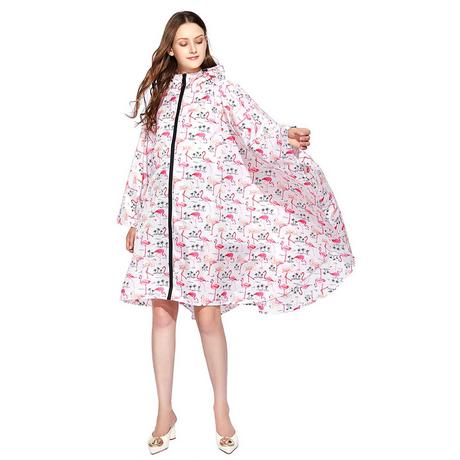 Alopini Unisex Wasserdichter Wiederverwendbarer Regenponcho mit Kapuze  