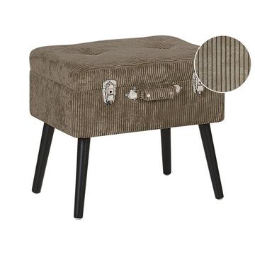 Hocker mit Stauraum aus Cord Retro MALLARD