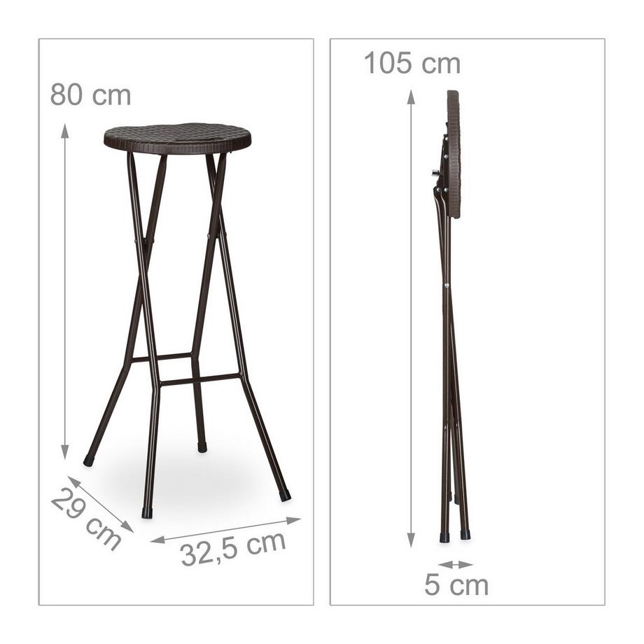 B2X Sgabelli da bar pieghevoli BASTIAN  