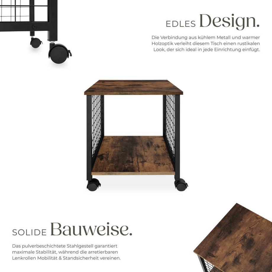 Tectake Tavolino Gary Stile industriale  