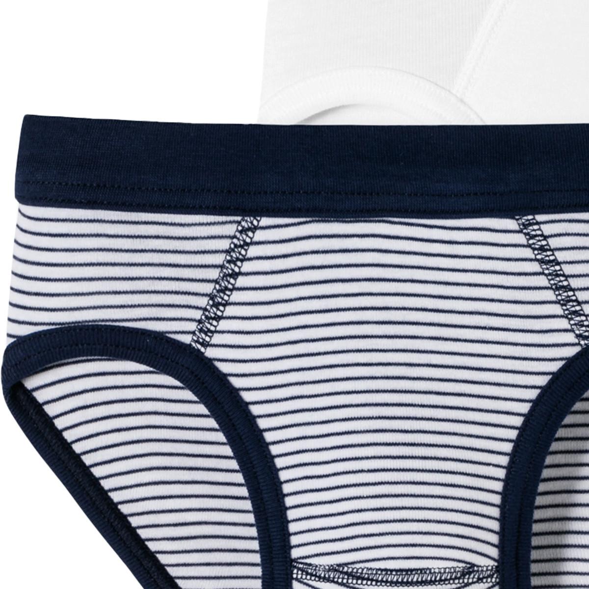 Schiesser  4er Pack Kids Boys Feinripp Organic Cotton - Sportslip 