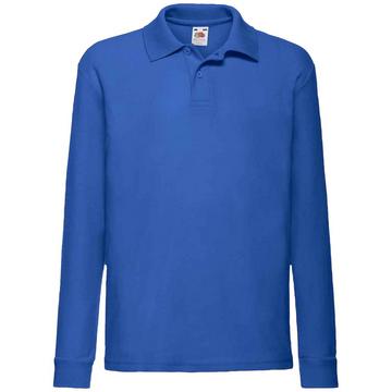 Langarm Pique Polo Shirt