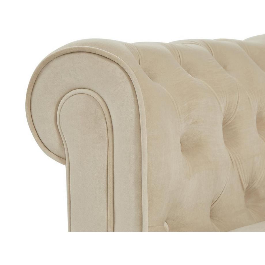 Vente-unique Sessel - Samt - Beige - CHESTERFIELD  