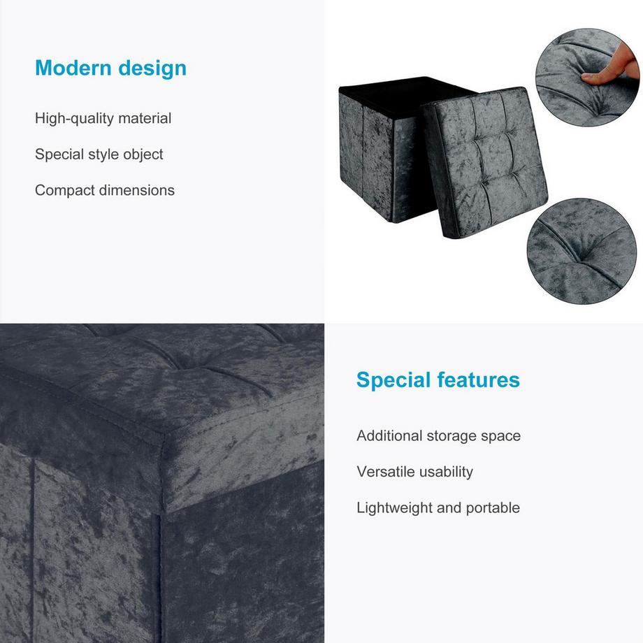 Intirilife Pouf Pliable  