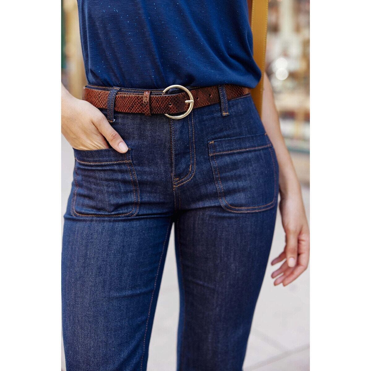 La Petite Etoile Dixon S Cintura in Pelle Goffrata Serpente  