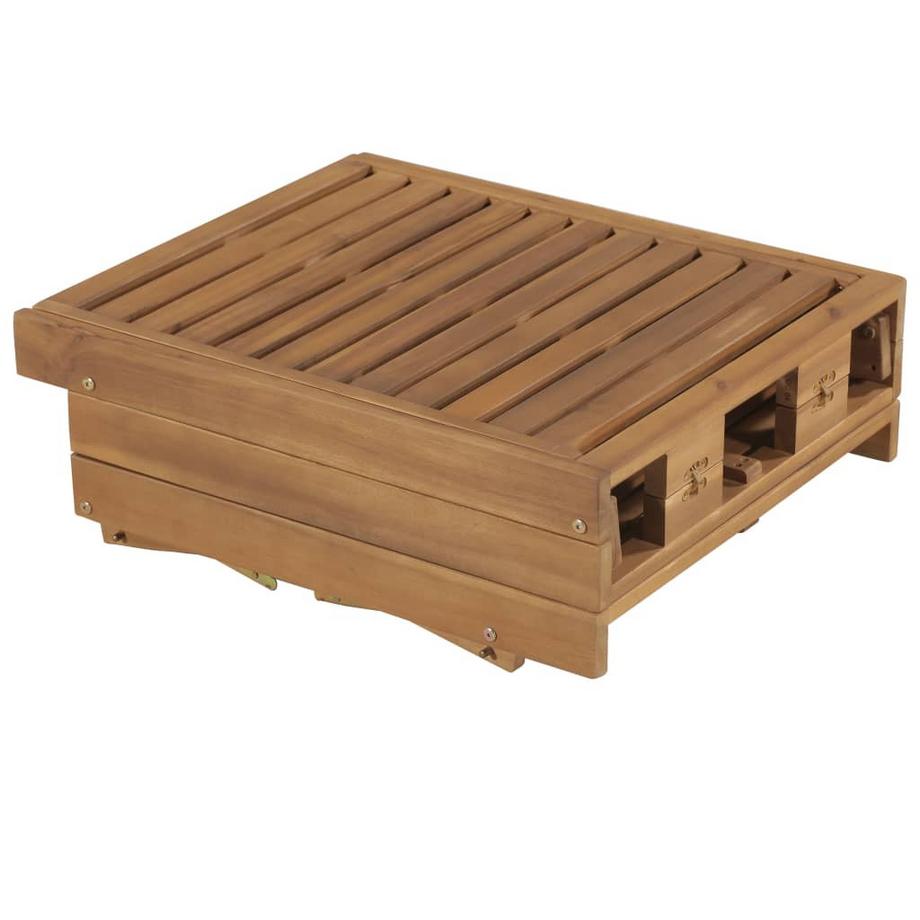 VidaXL Chaise longue bois d'acacia  